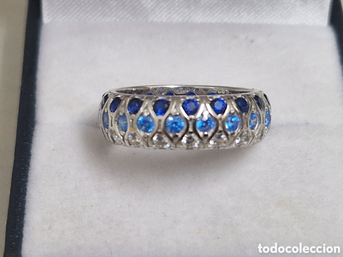 Joyeria: ANILLO DE PLATA RODIADA CON CIRCONITAS DE COLORES - Foto 2