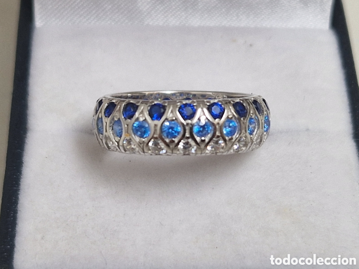 Joyeria: ANILLO DE PLATA RODIADA CON CIRCONITAS DE COLORES - Foto 3