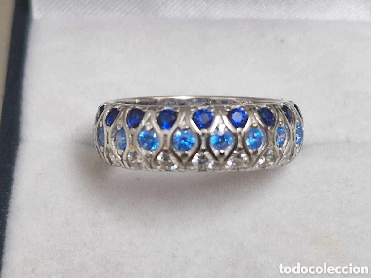 Joyeria: ANILLO DE PLATA RODIADA CON CIRCONITAS DE COLORES - Foto 4