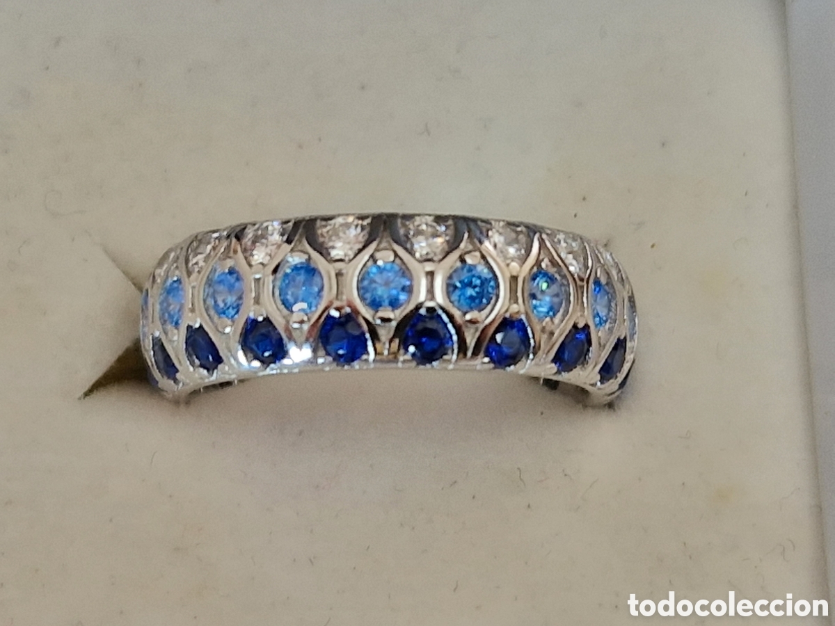 Joyeria: ANILLO DE PLATA RODIADA CON CIRCONITAS DE COLORES - Foto 6