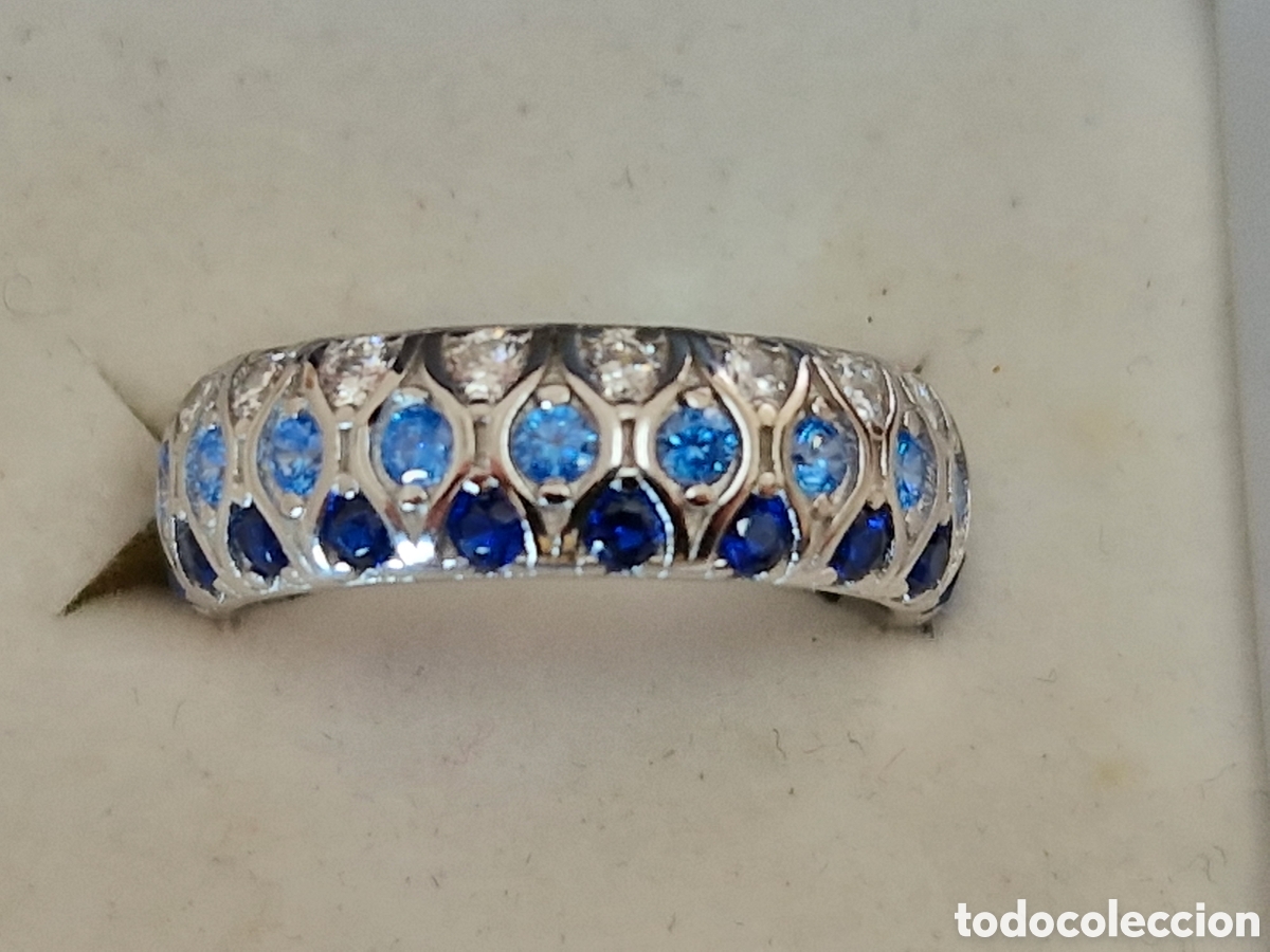 Joyeria: ANILLO DE PLATA RODIADA CON CIRCONITAS DE COLORES - Foto 7