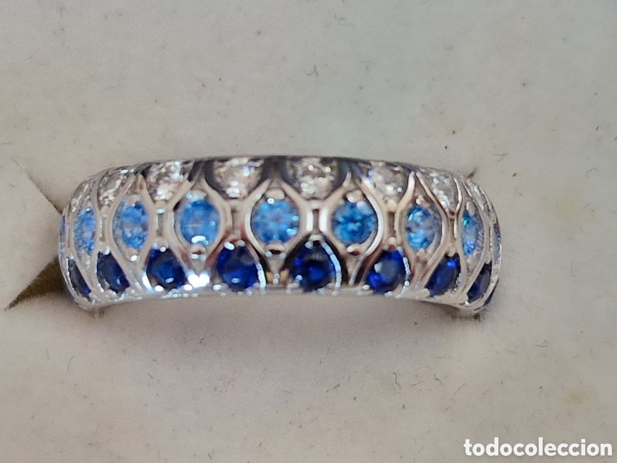 Joyeria: ANILLO DE PLATA RODIADA CON CIRCONITAS DE COLORES - Foto 9