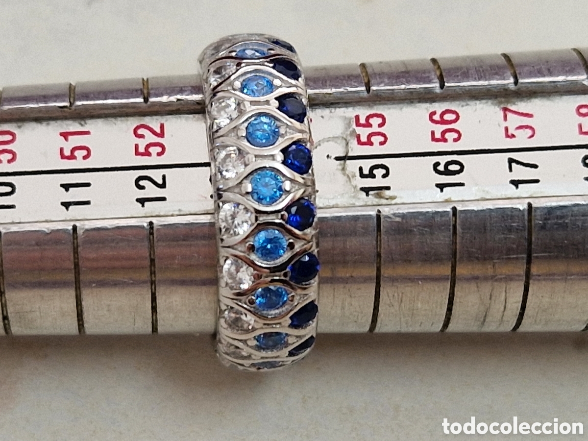 Joyeria: ANILLO DE PLATA RODIADA CON CIRCONITAS DE COLORES - Foto 12