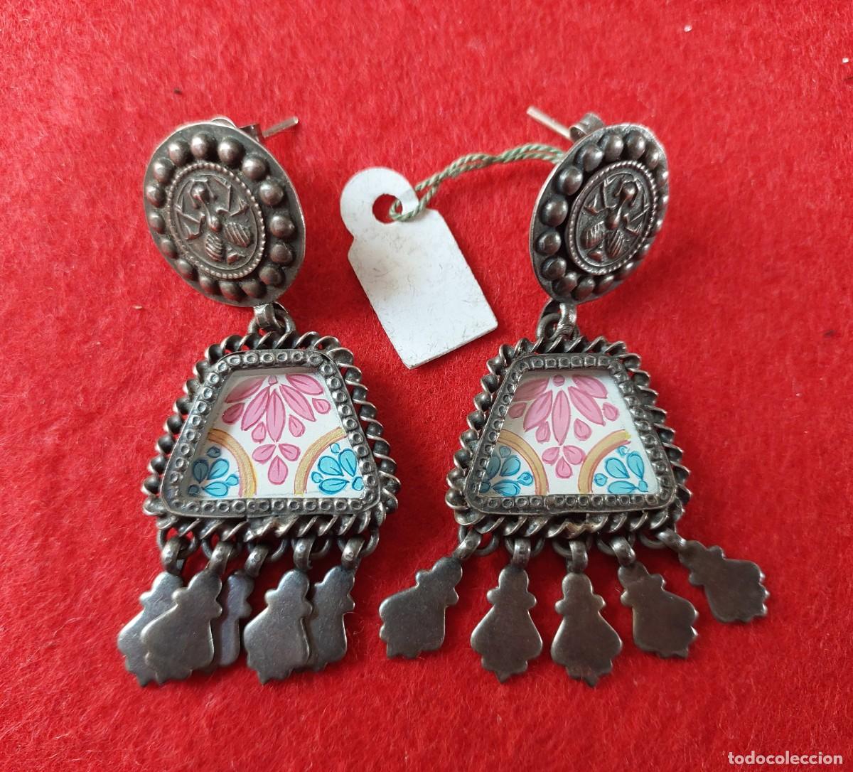 Joyeria: Pendientes de plata pintados - Foto 1