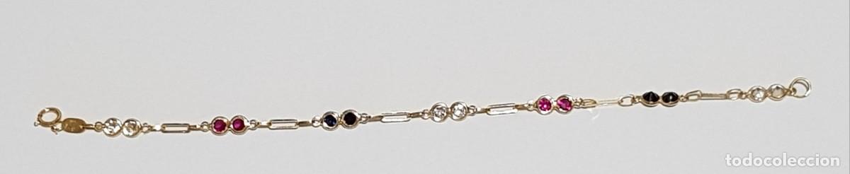 Joyeria: Pulsera de Circonitas en oro de 18 quilates (NUEVA) - Foto 4