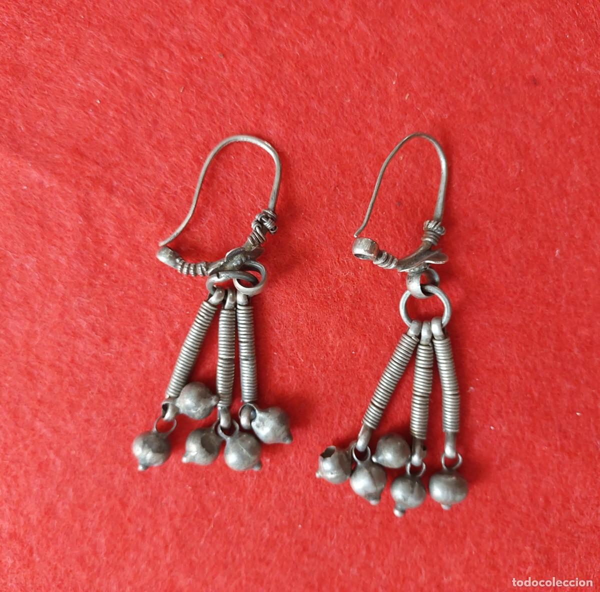Joyeria: Pendientes de plata antiguos (India) - Foto 1