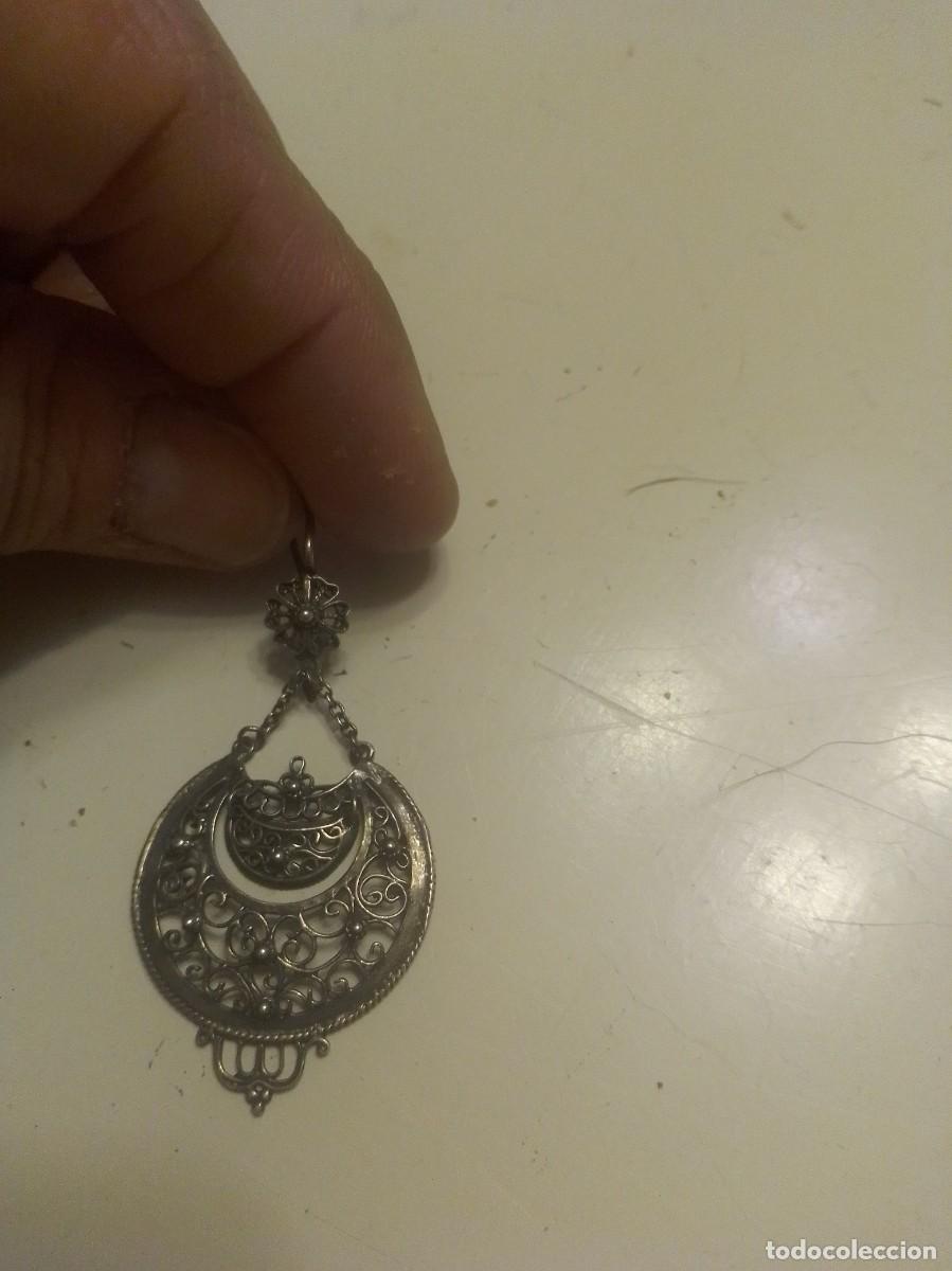 Joyeria: Antiguos pendientes de plata - Foto 4