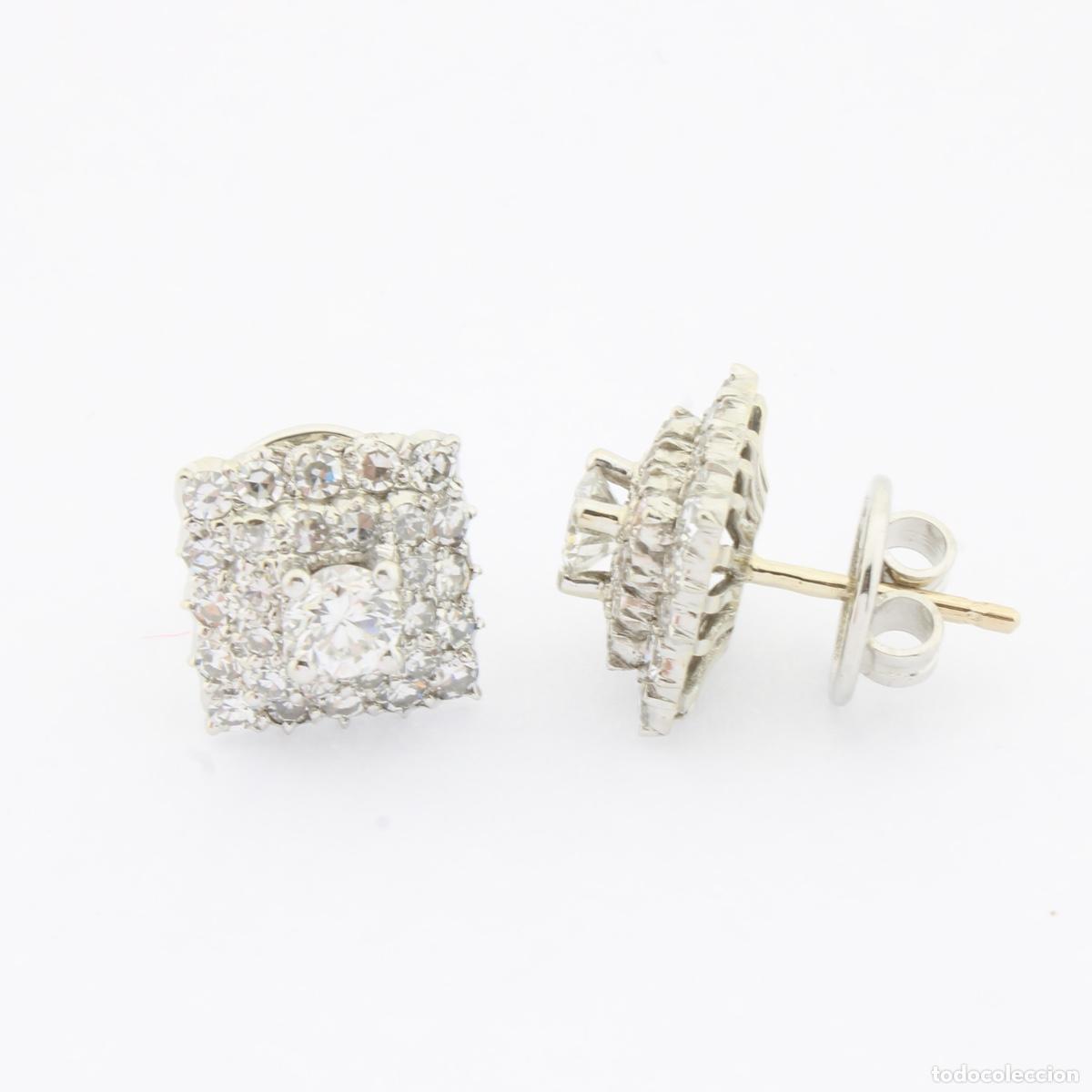 Joyeria: Pendientes oro con brillantes - Foto 2