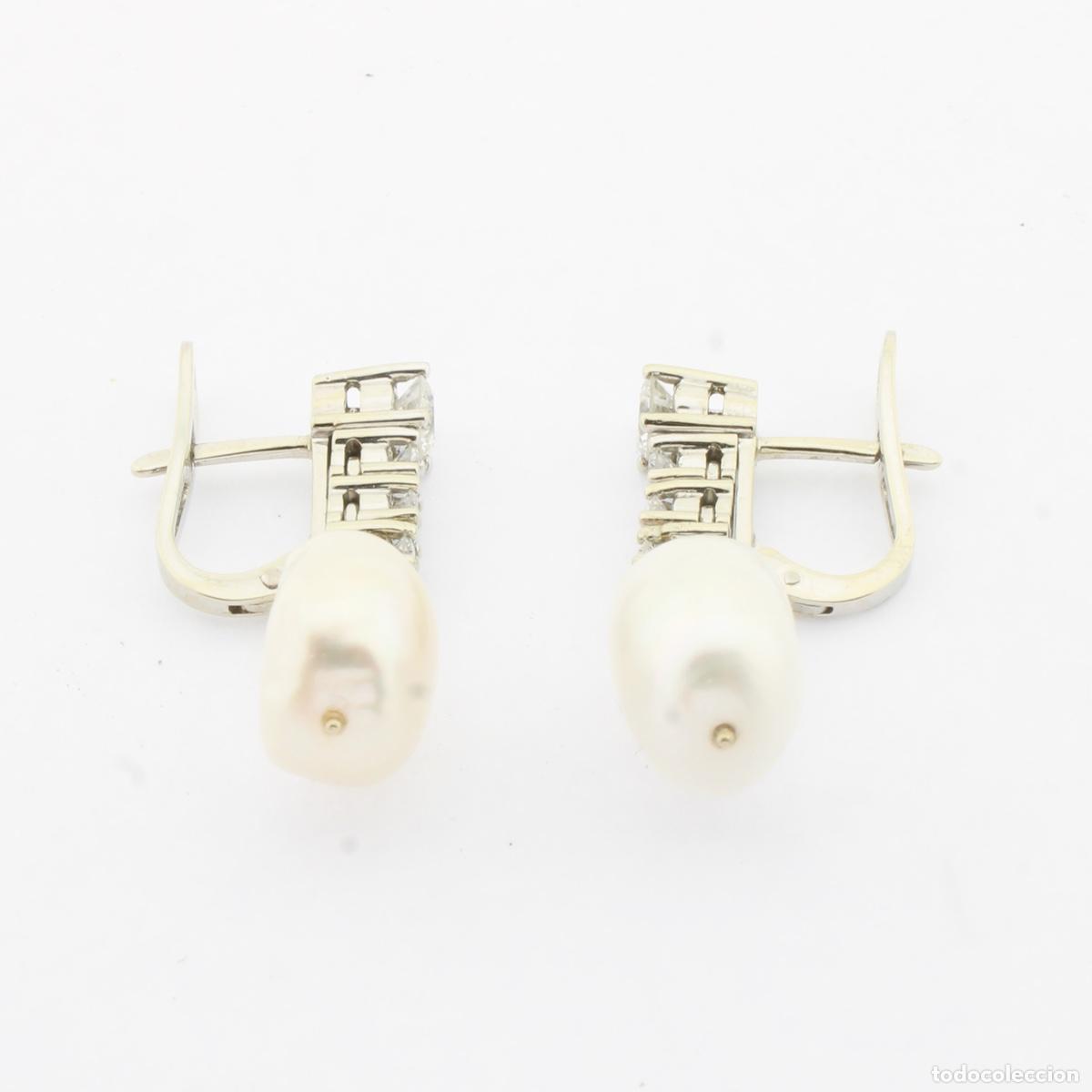 Joyeria: Pendientes oro con brillantes y perlas - Foto 5