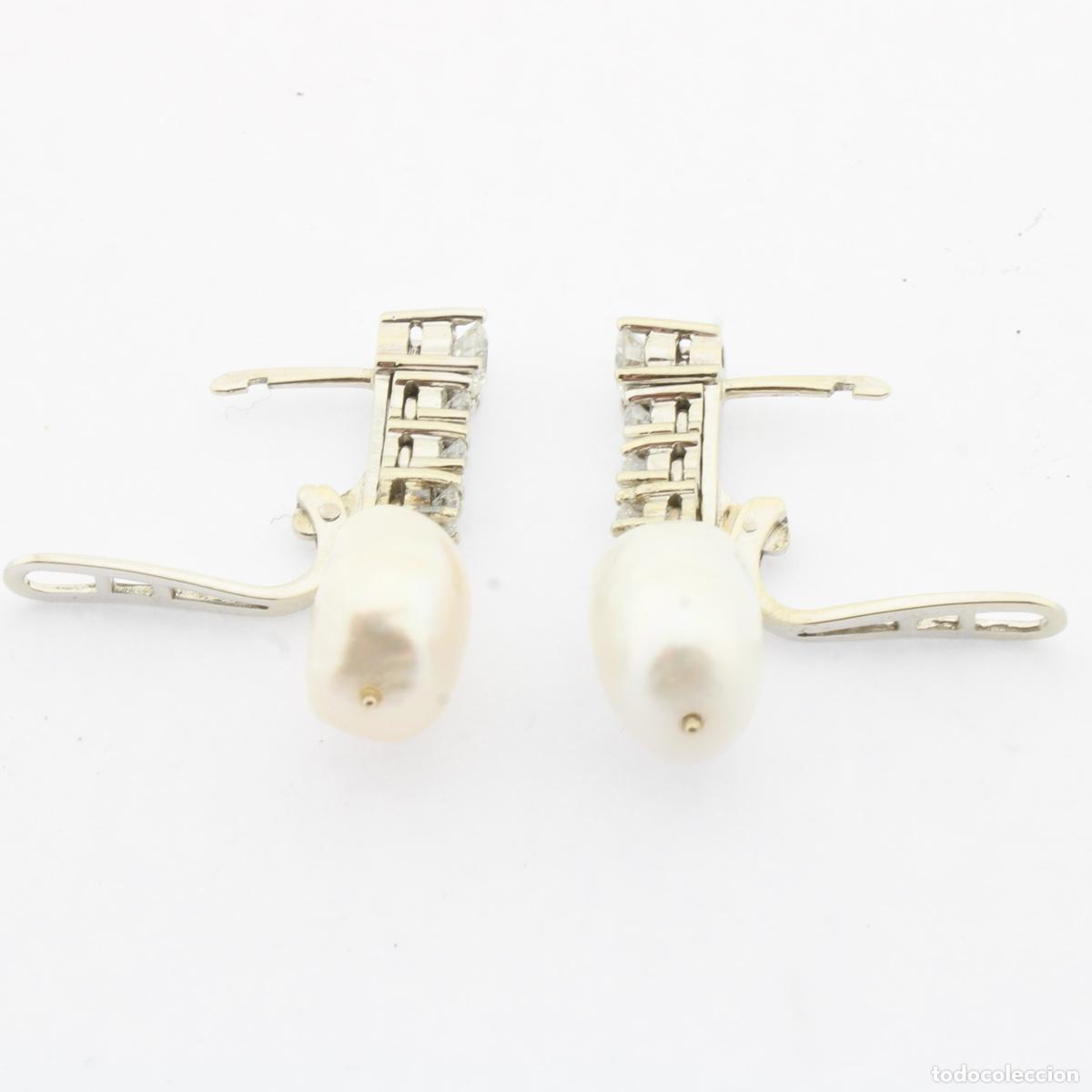 Joyeria: Pendientes oro con brillantes y perlas - Foto 7