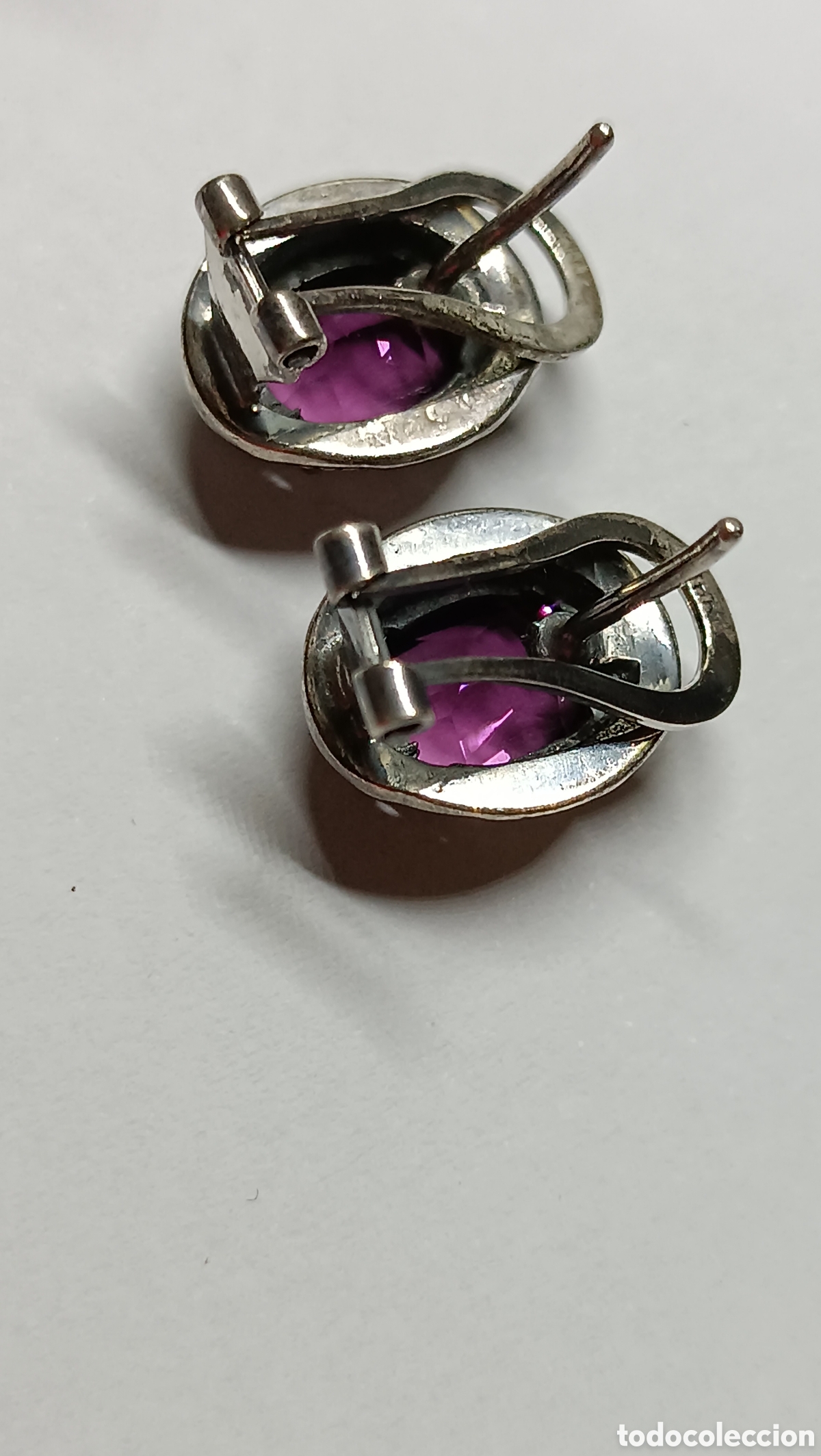 Joyeria: Pendientes art deco plata y amatista - Foto 5