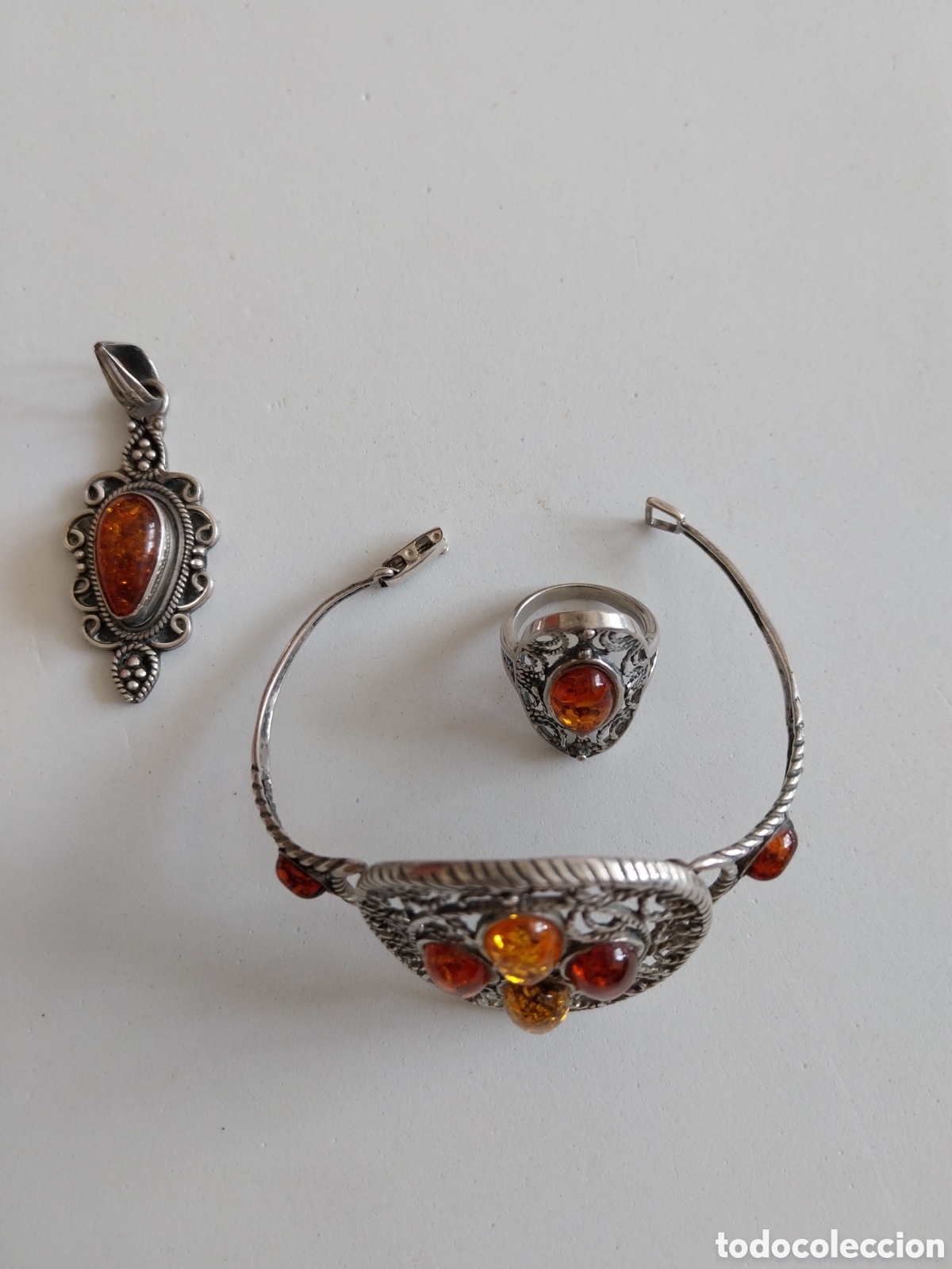 Joyeria: Conjunto plata y &aacute;mbar b&aacute;ltico - Foto 5
