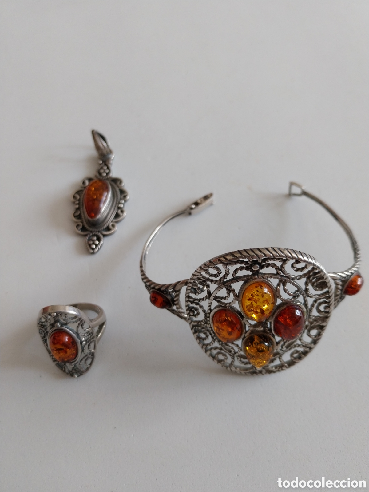 Joyeria: Conjunto plata y &aacute;mbar b&aacute;ltico - Foto 6