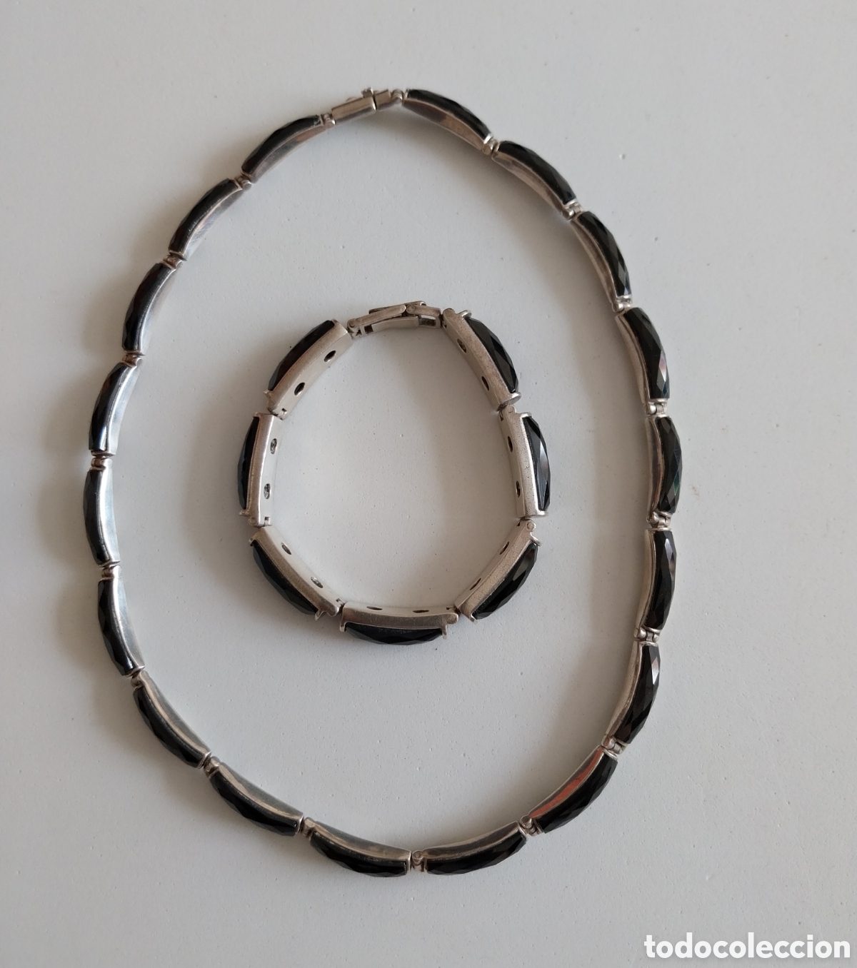 Joyeria: Conjunto plata y &oacute;nix facetado - Foto 5