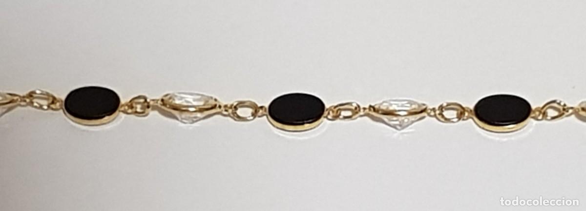Joyeria: Pulsera de Circonitas con Onis en oro de 18 quilates (NUEVA) - Foto 2