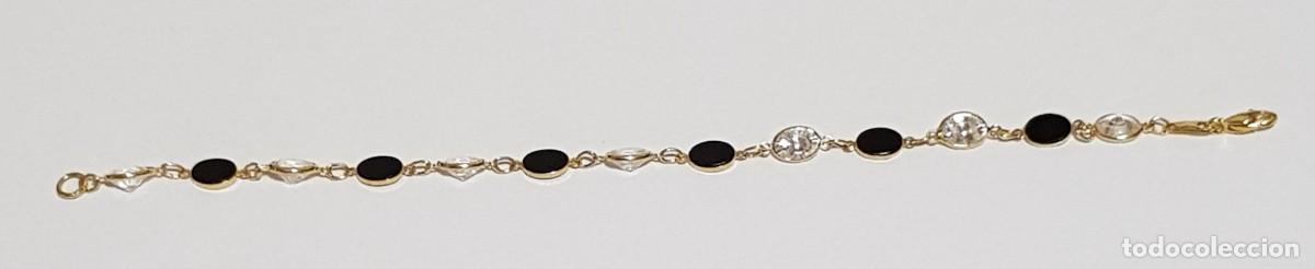 Joyeria: Pulsera de Circonitas con Onis en oro de 18 quilates (NUEVA) - Foto 4