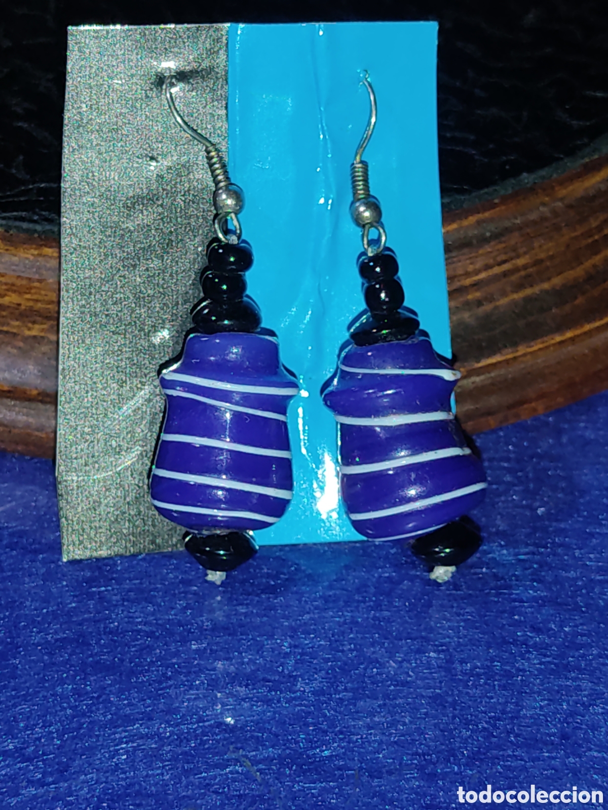 Joyeria: Pendientes de cristal de Murano.Vintage. - Foto 2