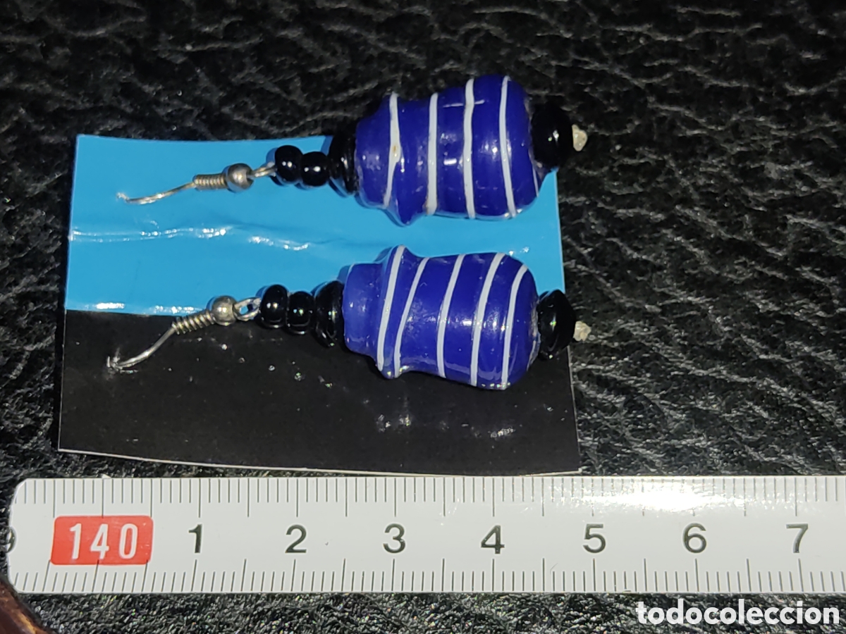 Joyeria: Pendientes de cristal de Murano.Vintage. - Foto 3