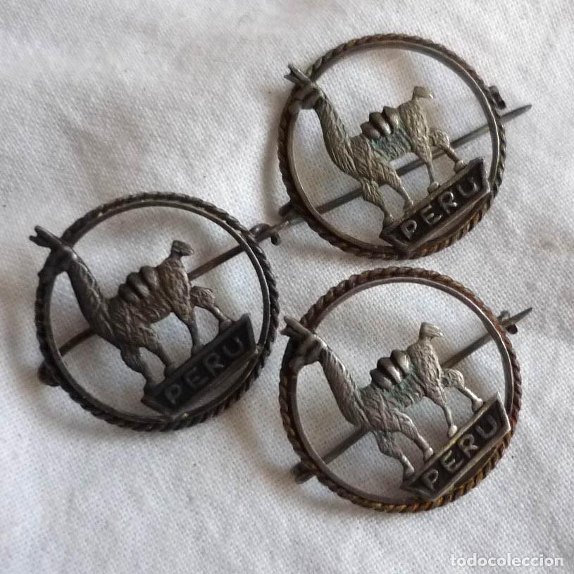 Joyeria: 3 broches de plata llama Per&uacute; - Foto 1