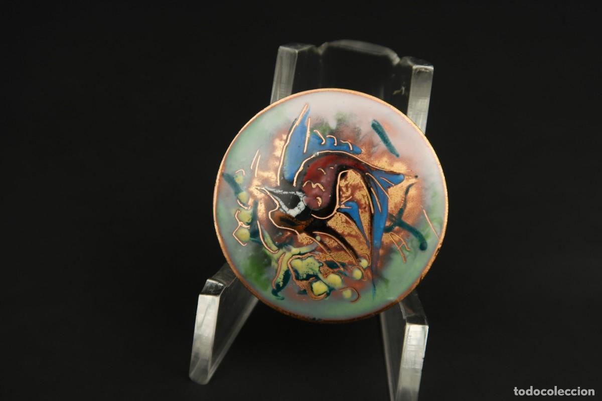 Joyeria: Antiguo Broche Esmaltado - Foto 2