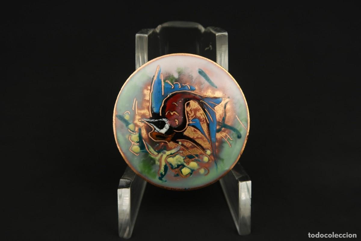 Joyeria: Antiguo Broche Esmaltado - Foto 4