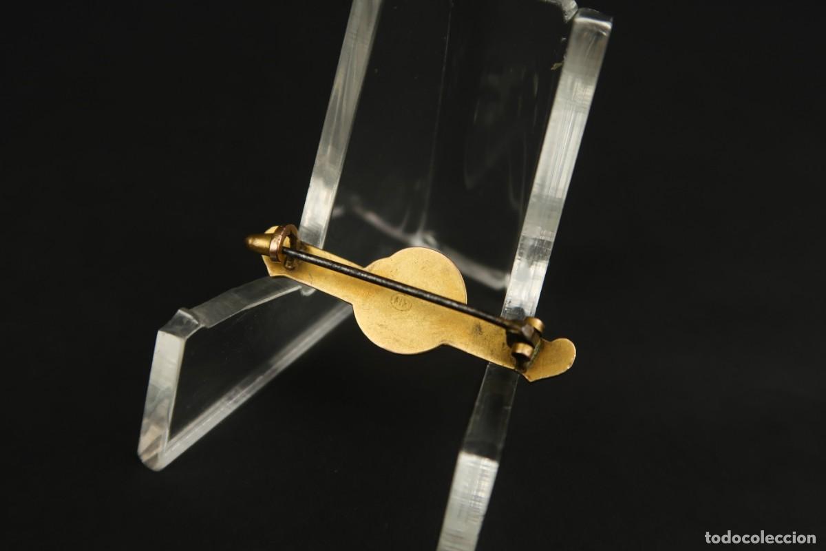 Joyeria: Antiguo Broche Bebe de Metal Dorado - Foto 4