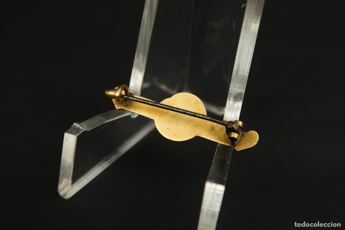 Joyeria: Antiguo Broche Bebe de Metal Dorado - Foto 5
