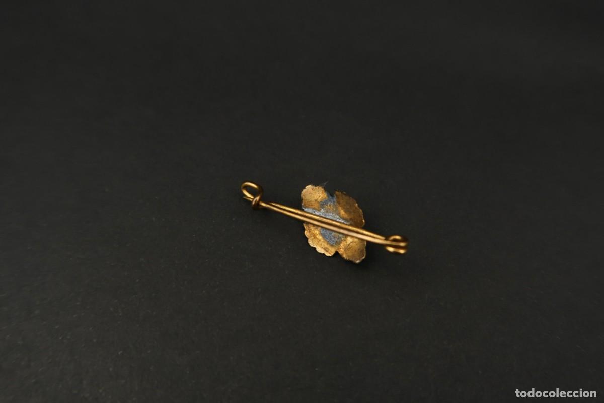 Joyeria: Antiguo Broche Metal Dorado - Foto 5