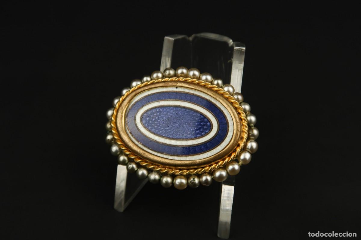 Joyeria: Antiguo Broche Frances Esmaltado - Foto 1