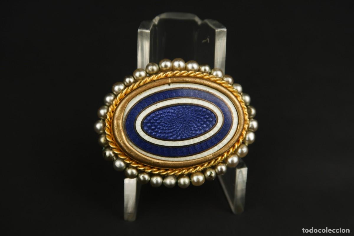 Joyeria: Antiguo Broche Frances Esmaltado - Foto 4