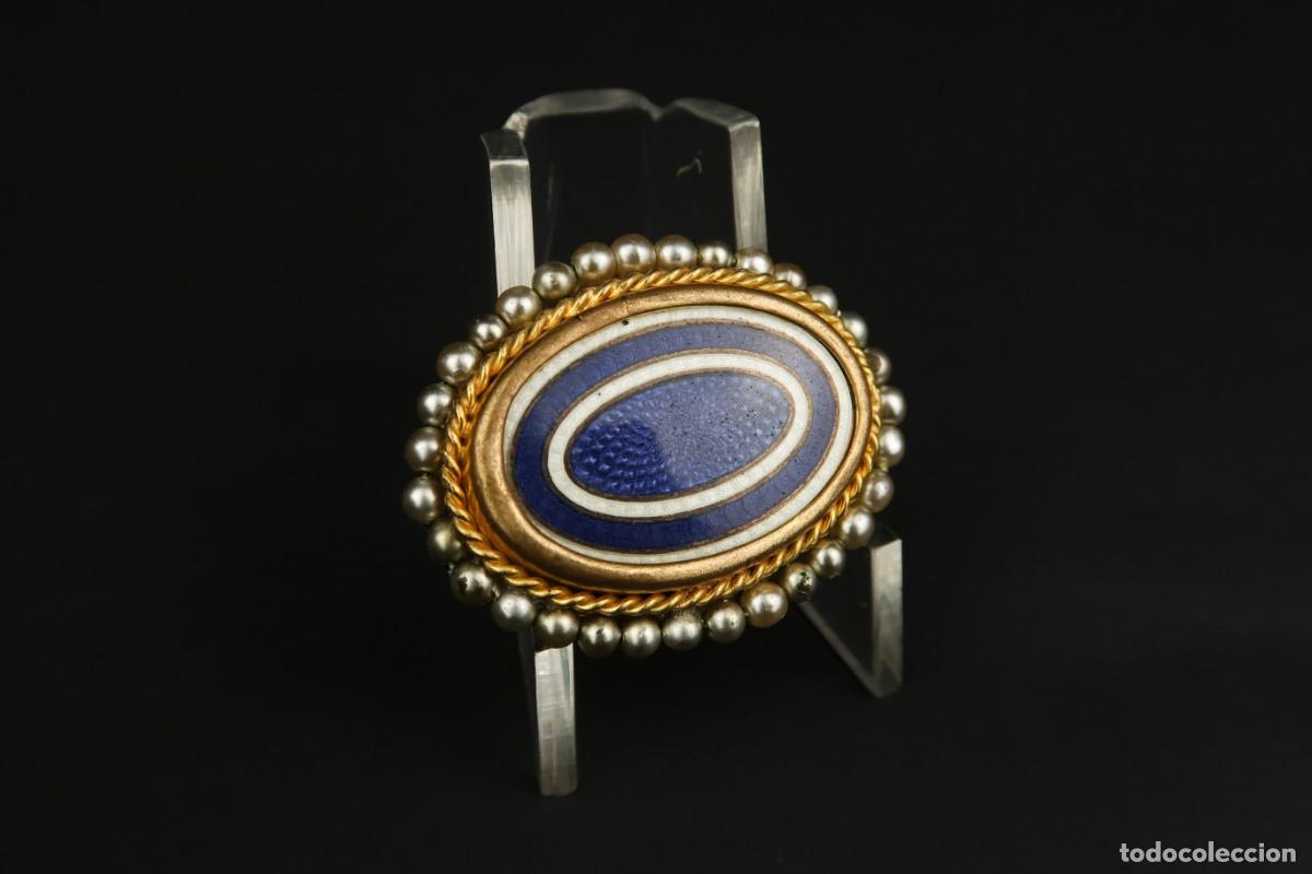 Joyeria: Antiguo Broche Frances Esmaltado - Foto 5