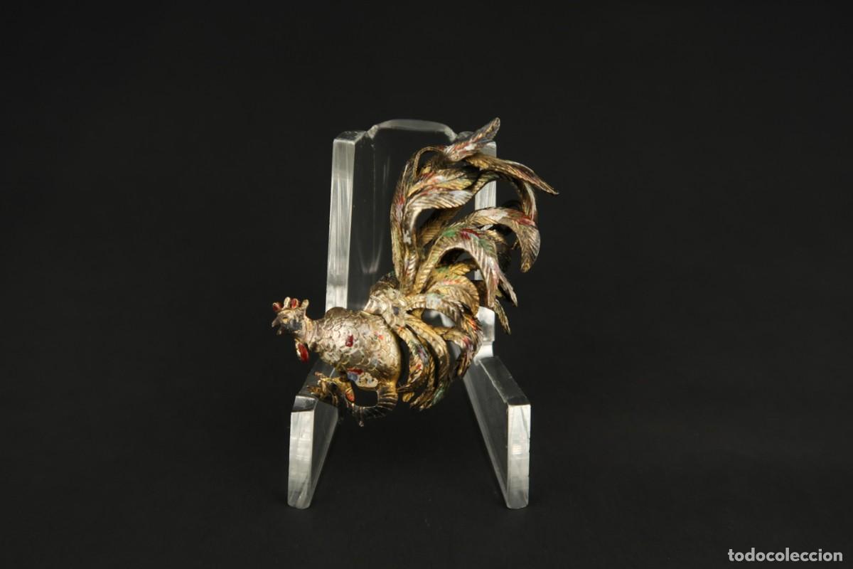 Joyeria: Antiguo Broche forma de Gallo - Foto 2