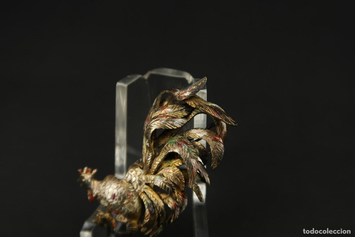 Joyeria: Antiguo Broche forma de Gallo - Foto 3
