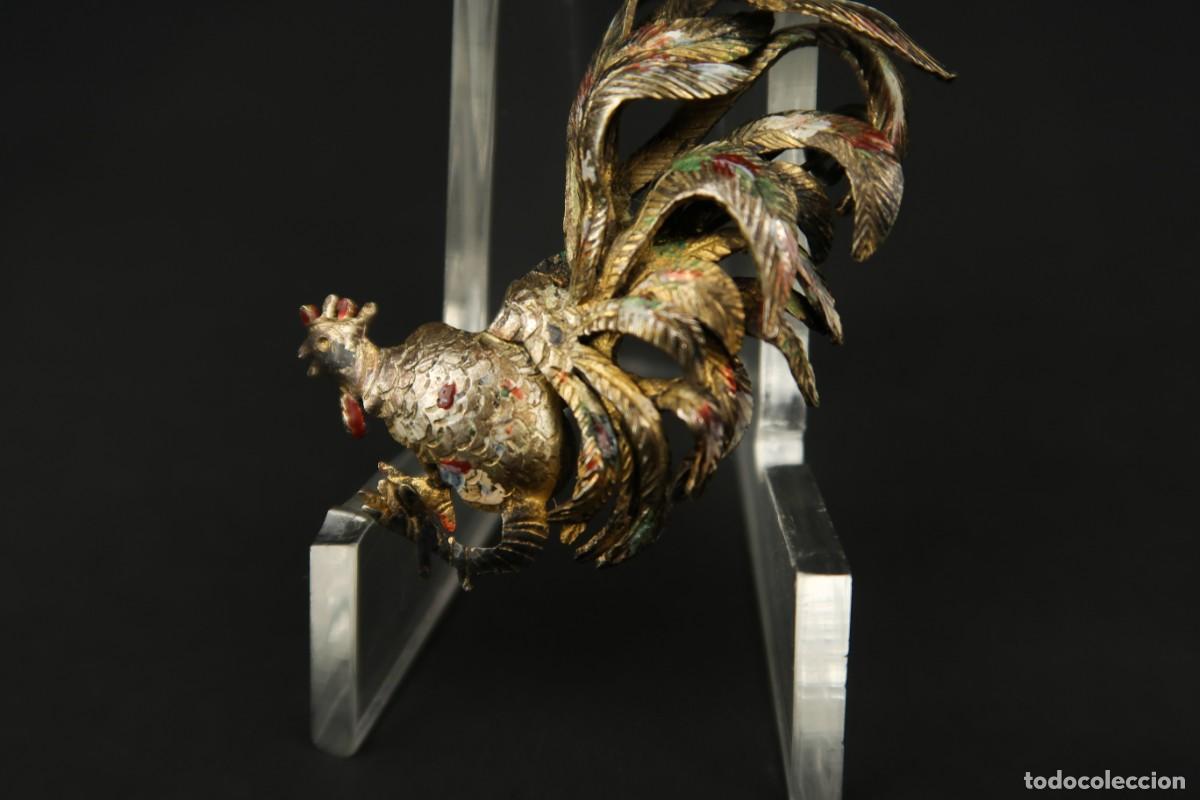 Joyeria: Antiguo Broche forma de Gallo - Foto 4