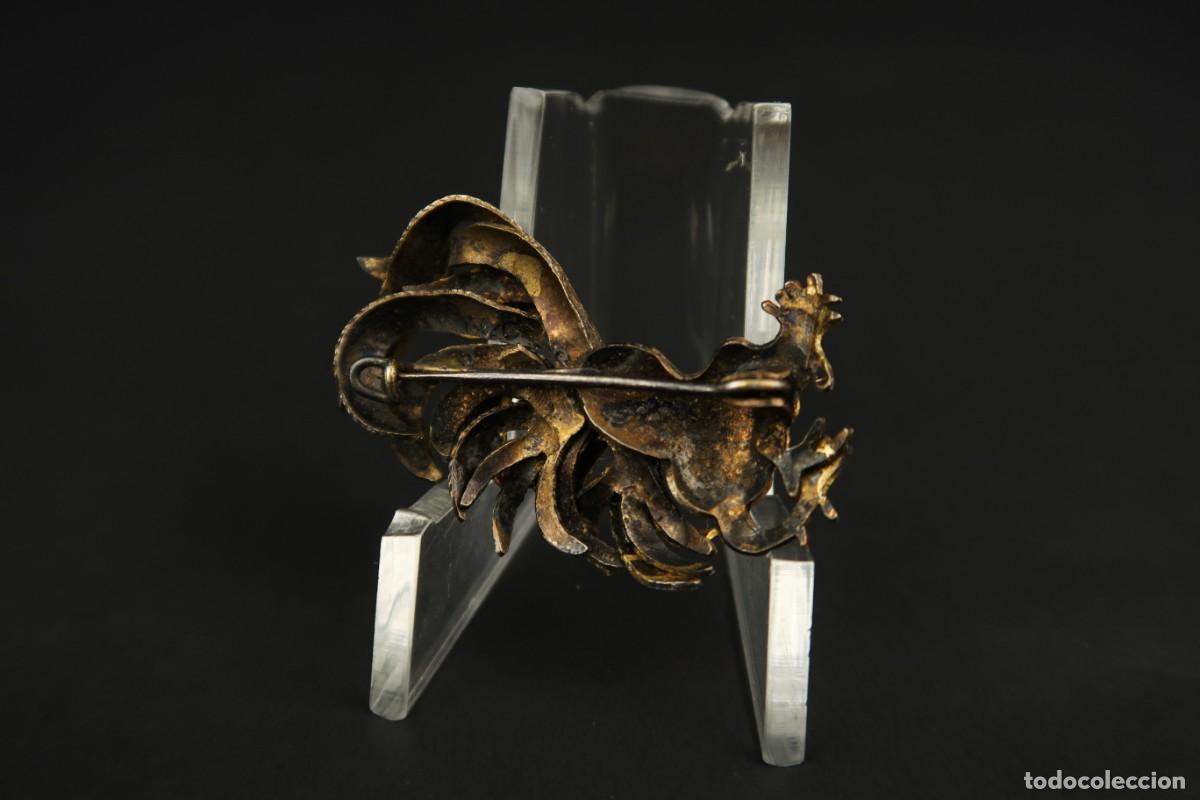 Joyeria: Antiguo Broche forma de Gallo - Foto 6