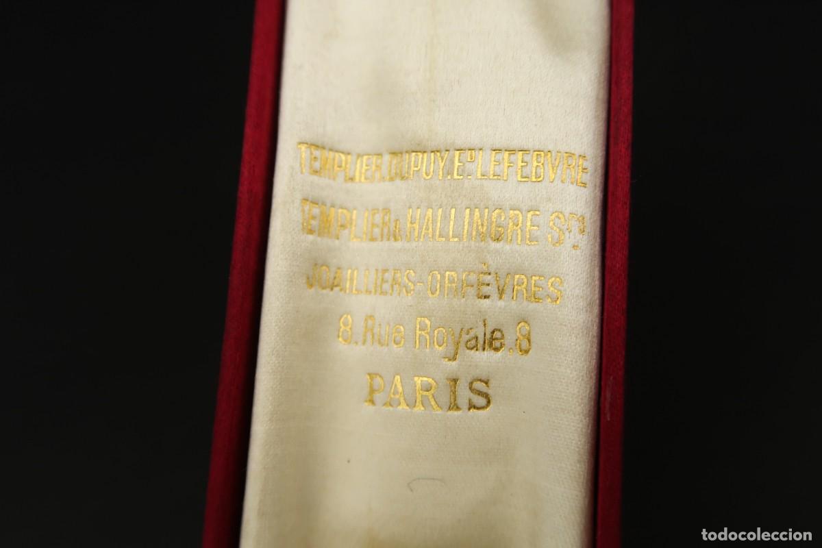 Joyeria: Antiguo Broche de Plata con su Estuche de Seda Par&iacute;s - Foto 10