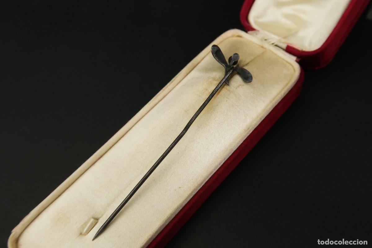 Joyeria: Antiguo Broche de Plata con su Estuche de Seda Par&iacute;s - Foto 11