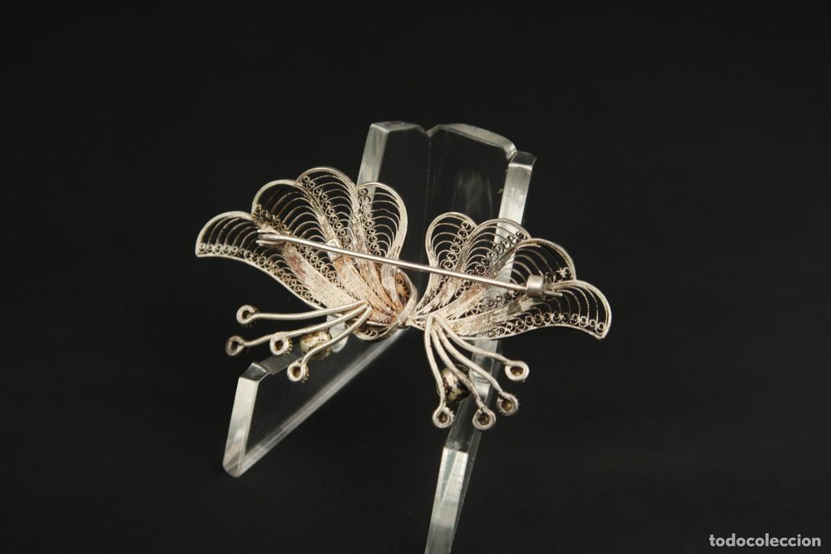 Joyeria: Antiguo Broche Filigrana de Plata - Foto 5