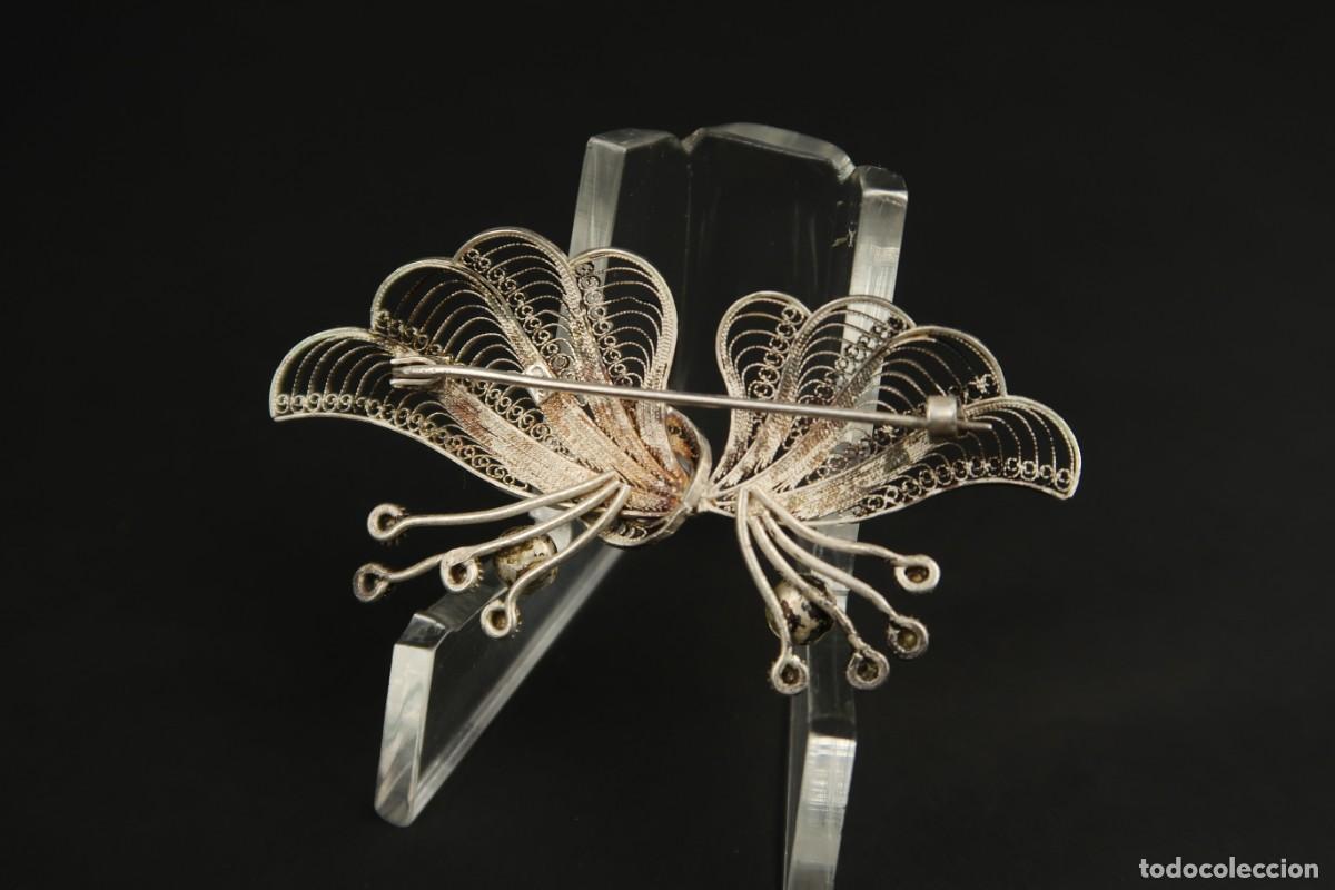 Joyeria: Antiguo Broche Filigrana de Plata - Foto 6