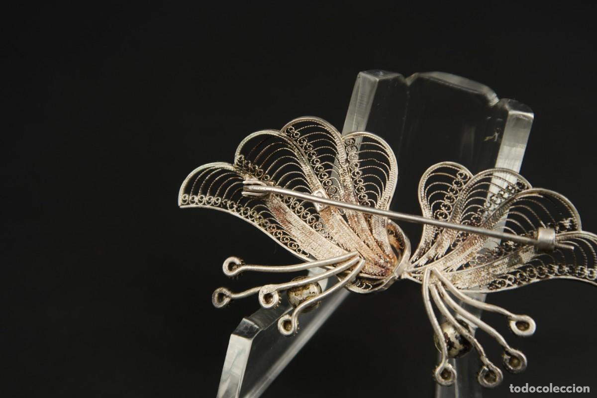 Joyeria: Antiguo Broche Filigrana de Plata - Foto 7