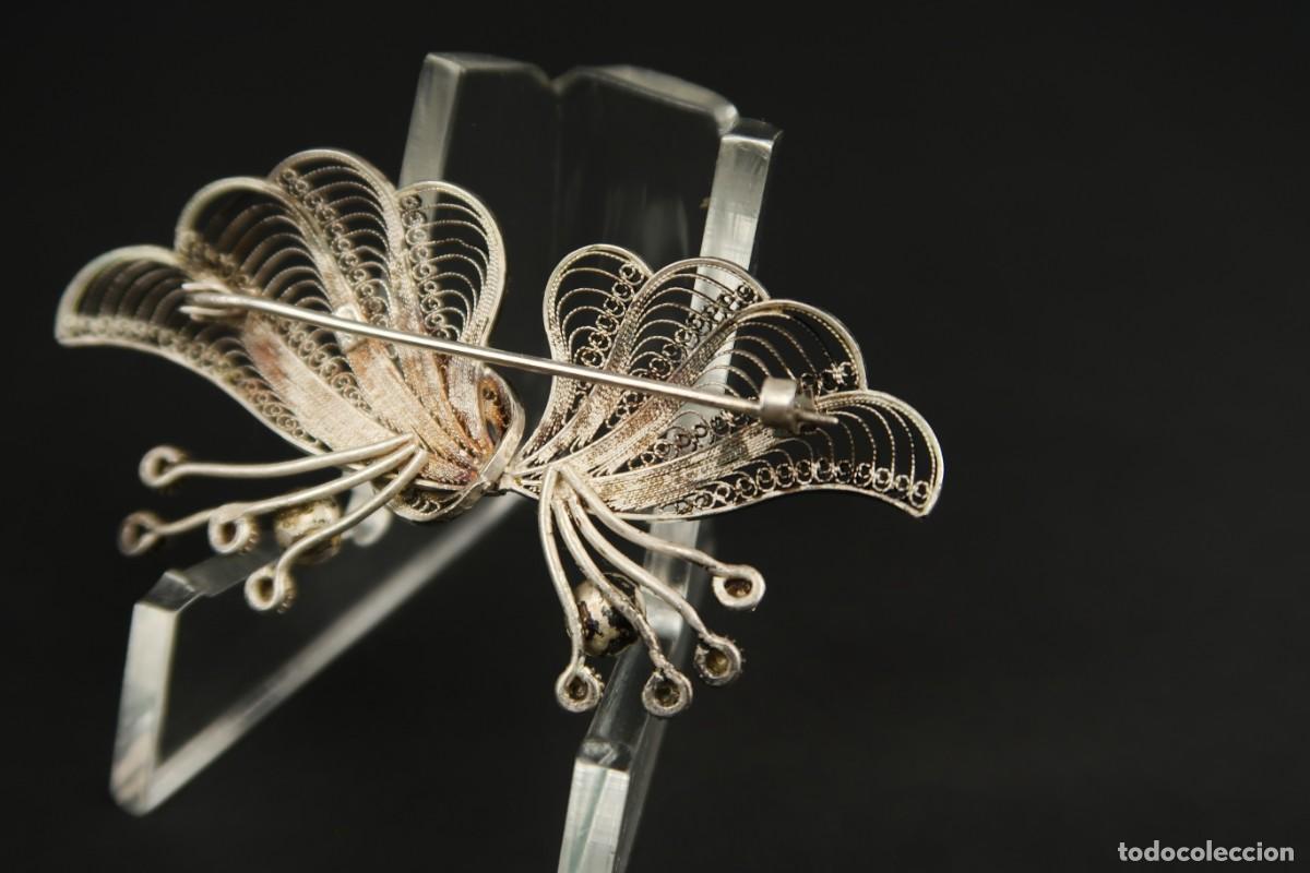 Joyeria: Antiguo Broche Filigrana de Plata - Foto 8