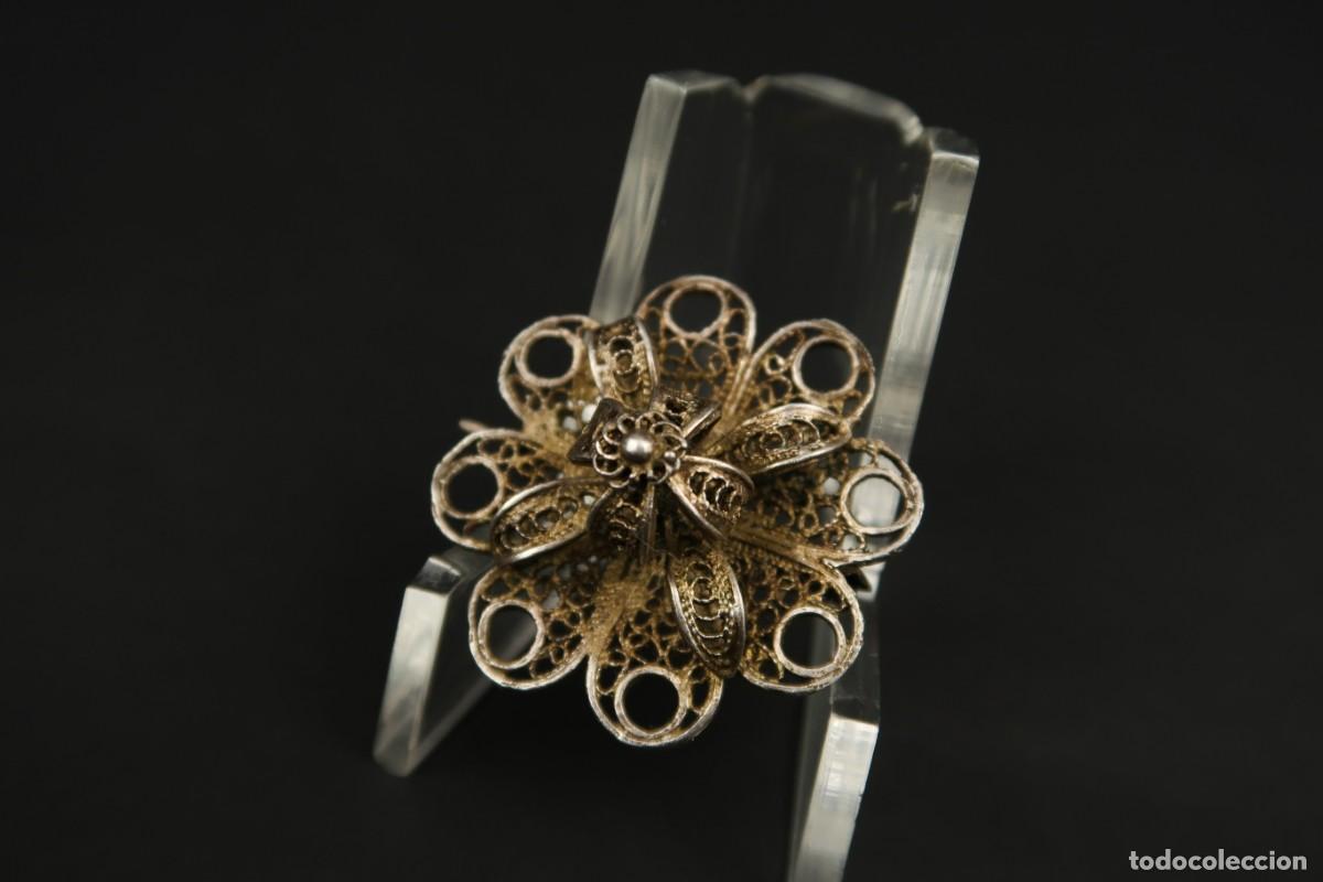 Joyeria: Antiguo Broche Filigrana de Plata - Foto 5