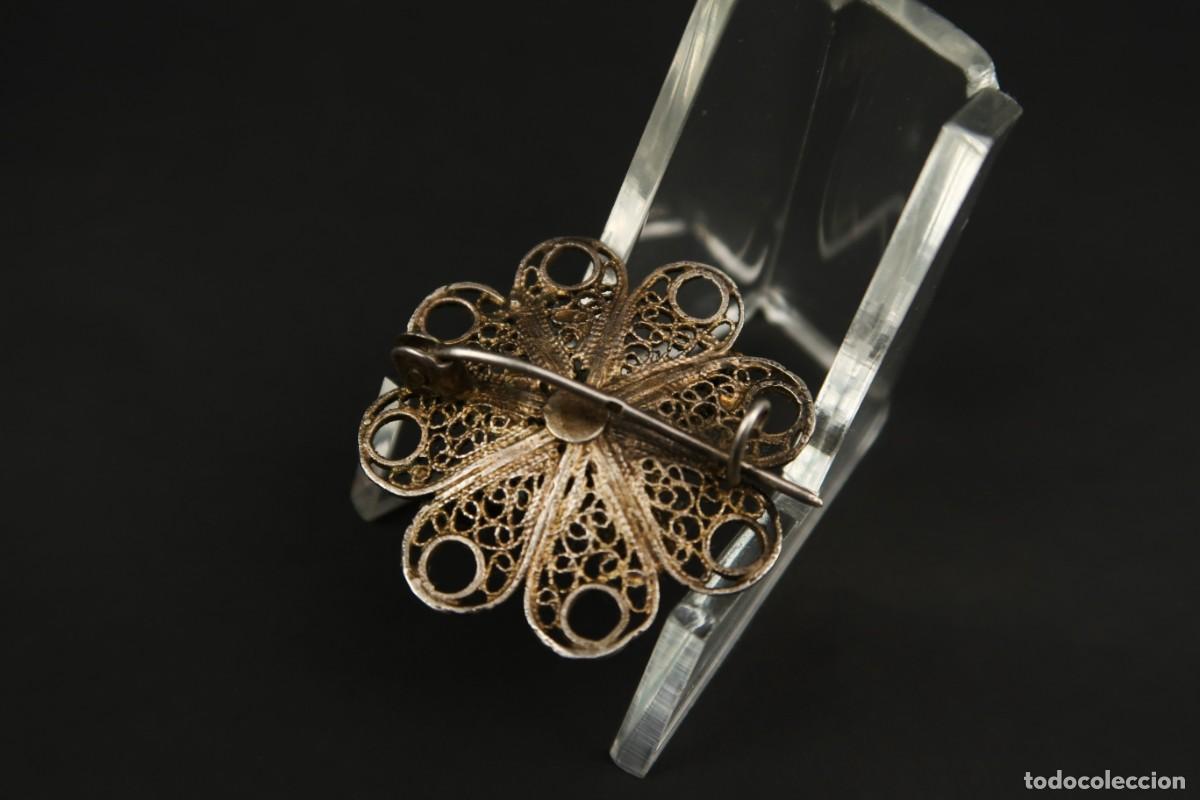 Joyeria: Antiguo Broche Filigrana de Plata - Foto 6