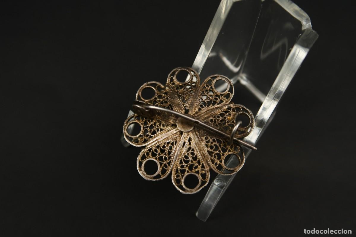 Joyeria: Antiguo Broche Filigrana de Plata - Foto 7