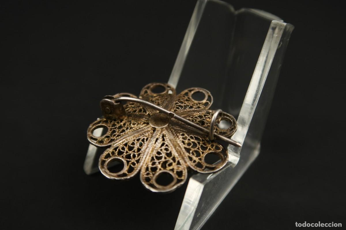Joyeria: Antiguo Broche Filigrana de Plata - Foto 8