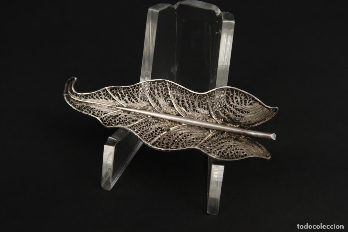 Joyeria: Antiguo Broche Filigrana de Plata - Foto 2