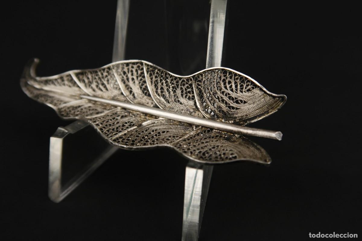 Joyeria: Antiguo Broche Filigrana de Plata - Foto 4