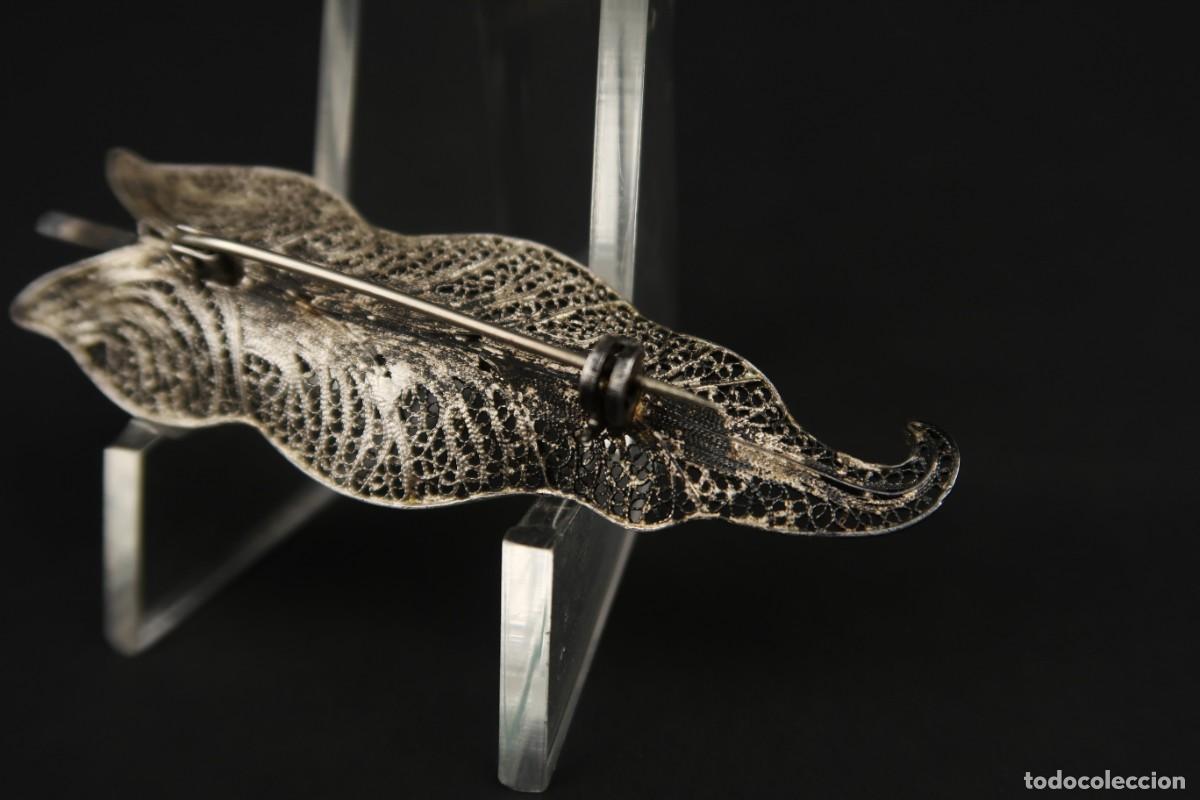 Joyeria: Antiguo Broche Filigrana de Plata - Foto 7