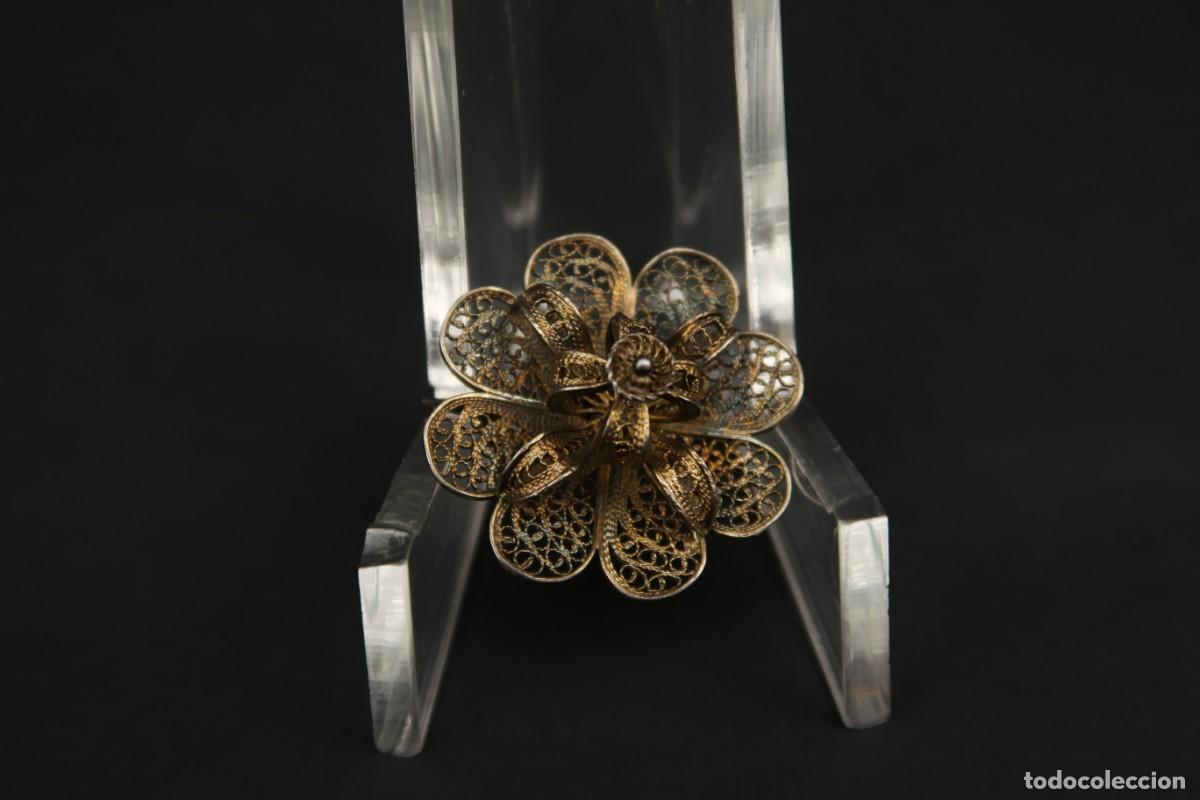 Joyeria: Antiguo Broche Filigrana de Plata - Foto 2