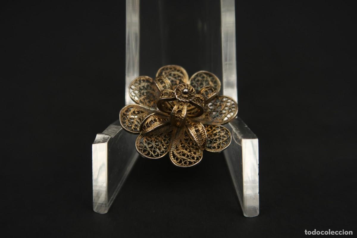 Joyeria: Antiguo Broche Filigrana de Plata - Foto 3